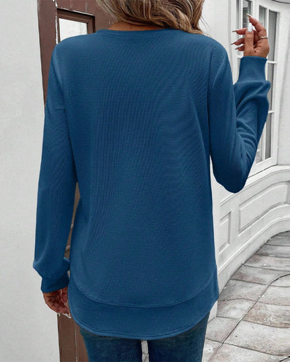 Maison™ | Round Neck Long-Sleeve Top