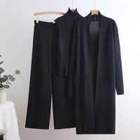 Casual 3 Delige Set Voor Dames Gebreid