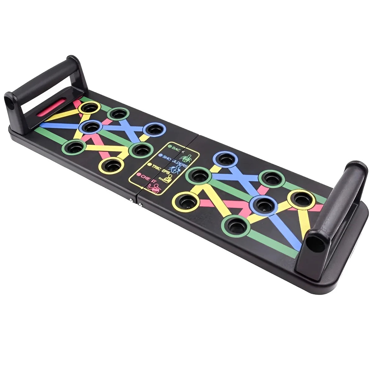 Multifunctioneel 4-in-1 Opvouwbaar Push-Up Board Fitnesssysteem