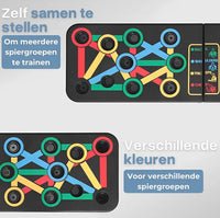 Multifunctioneel 4-in-1 Opvouwbaar Push-Up Board Fitnesssysteem