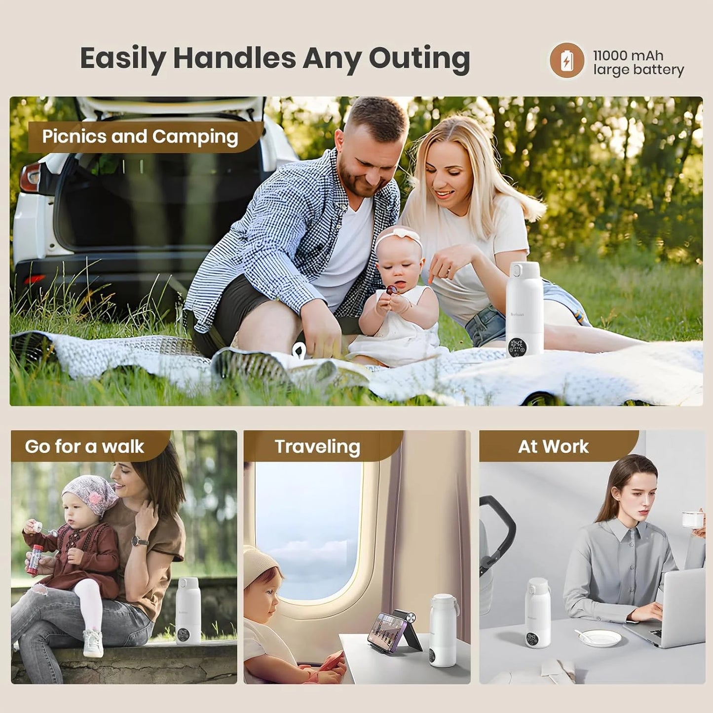 HeatMate™ - Draagbare Flesverwarmer