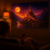 Homemarry Mini Projector – 180° Draaibare Beamer met Flexibele Projectie voor Wand & Plafond | HD Beeldkwaliteit