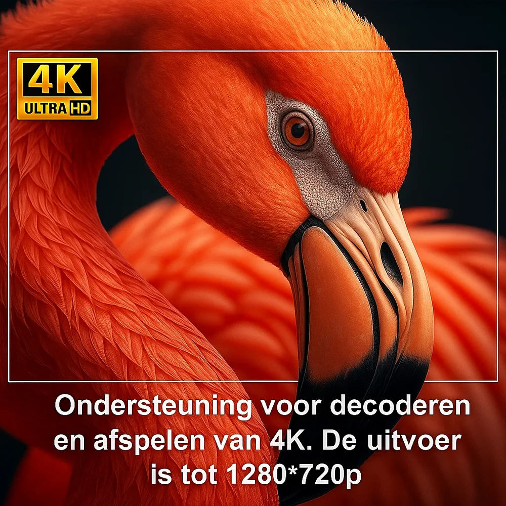 Homemarry Mini Projector – 180° Draaibare Beamer met Flexibele Projectie voor Wand & Plafond | HD Beeldkwaliteit